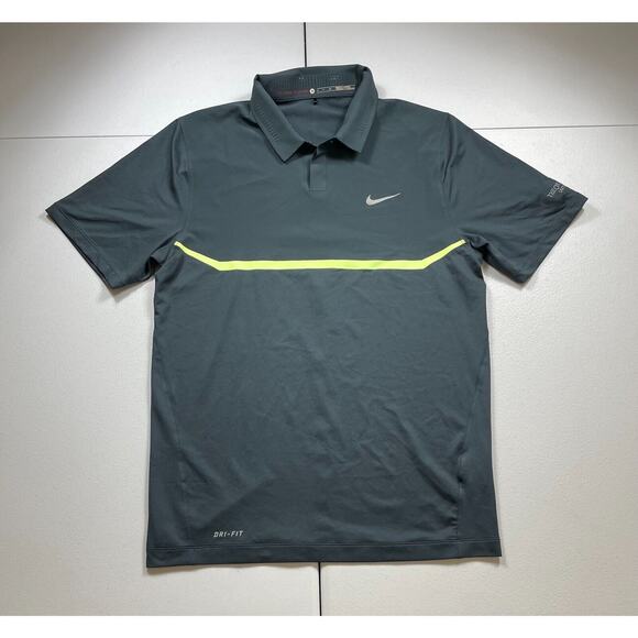 Nike Other - Nike Tiger Woods Collection Golf Polo Mens S Blue Performance Stretch Shirt